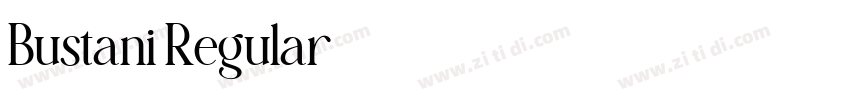 Bustani Regular字体转换
